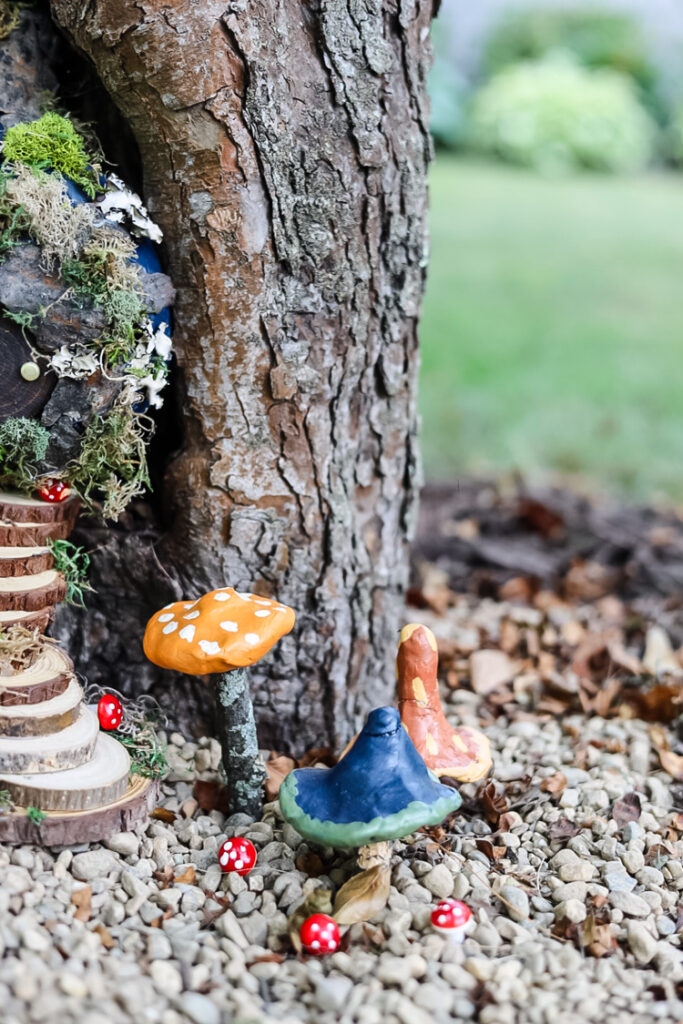 fairy tree with mushrooms