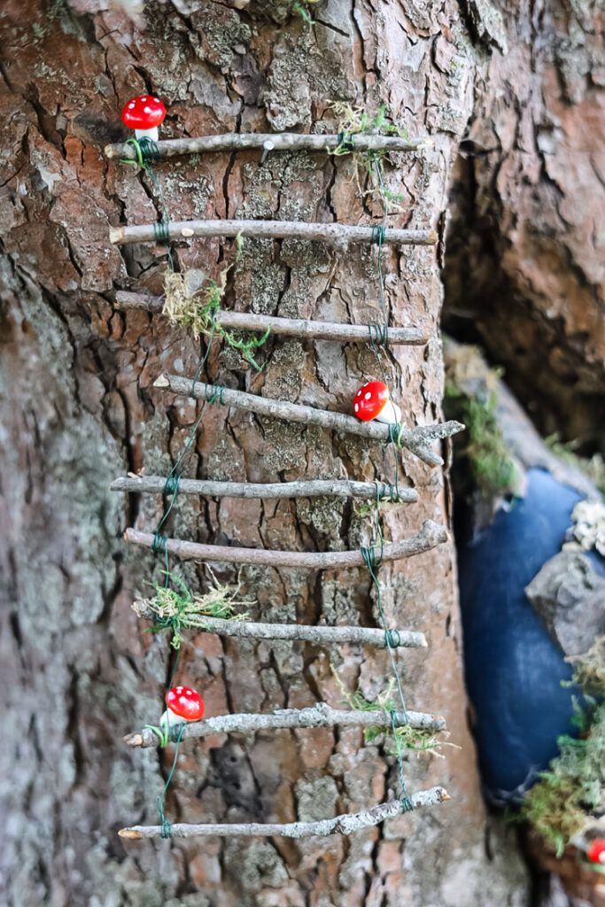 fairy ladder hanging on tree