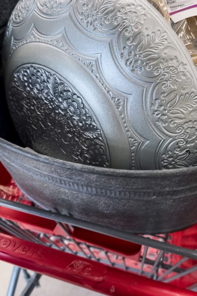 thrift store carriage filled with finds