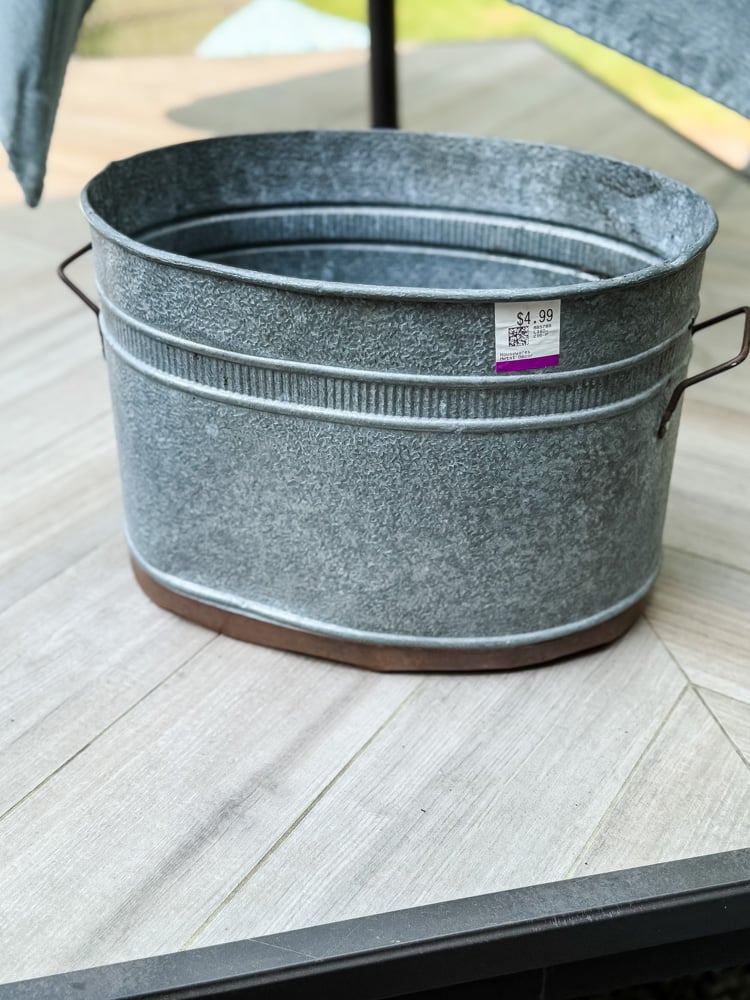 metal tub