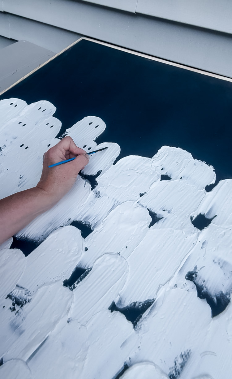 making a ghost wall canvas