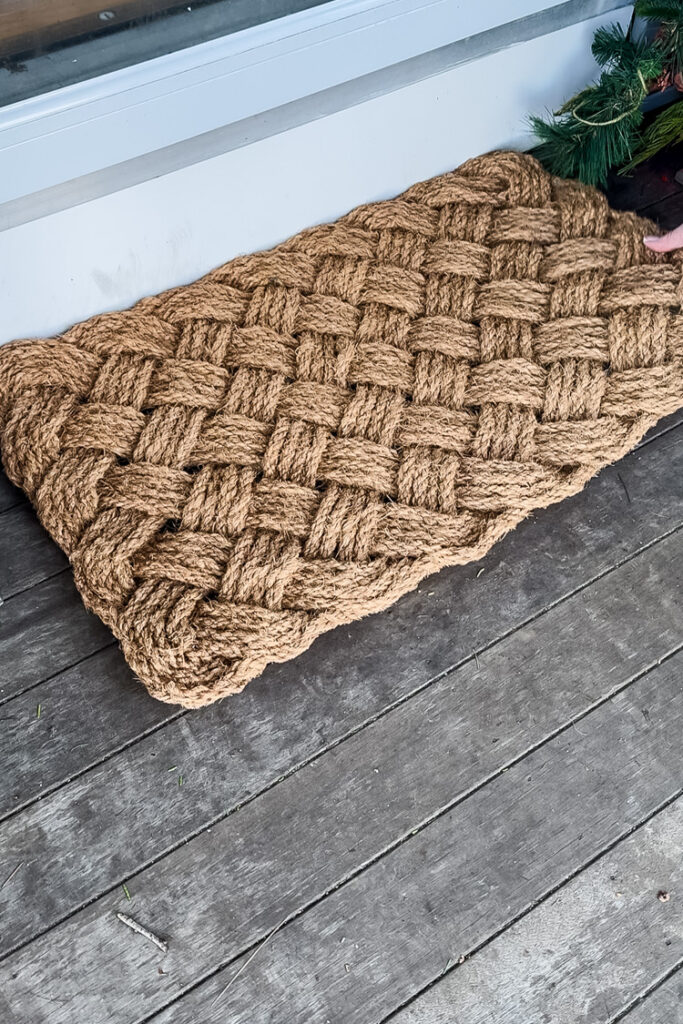 braided coir rug from walmart