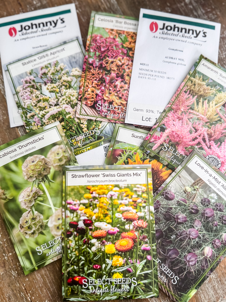 flower seed packets