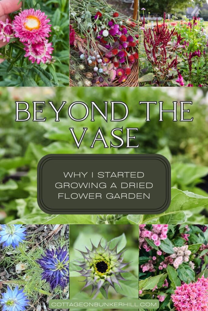 collage of garden flowers