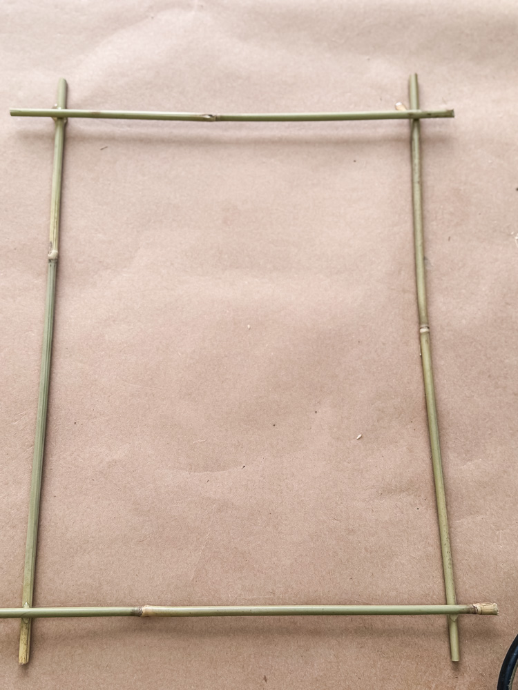 a bamboo frame