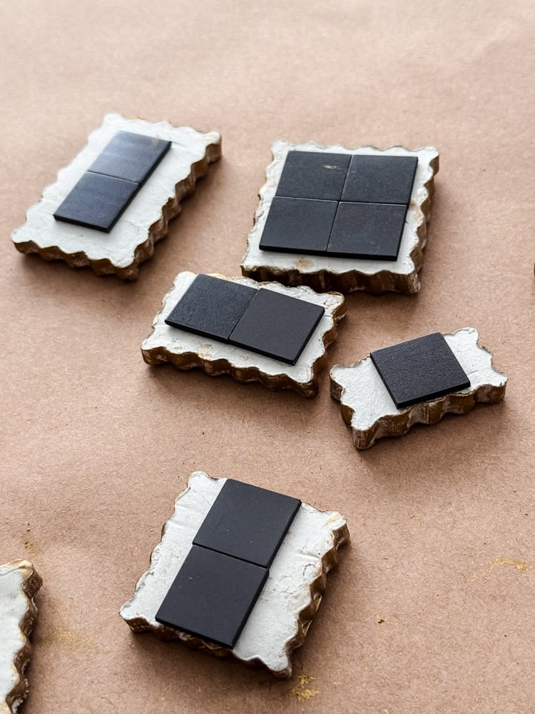 adding magnets to clay