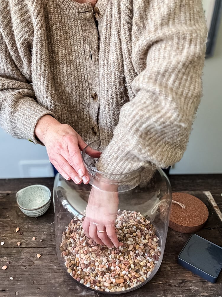 making a big glass terrarium