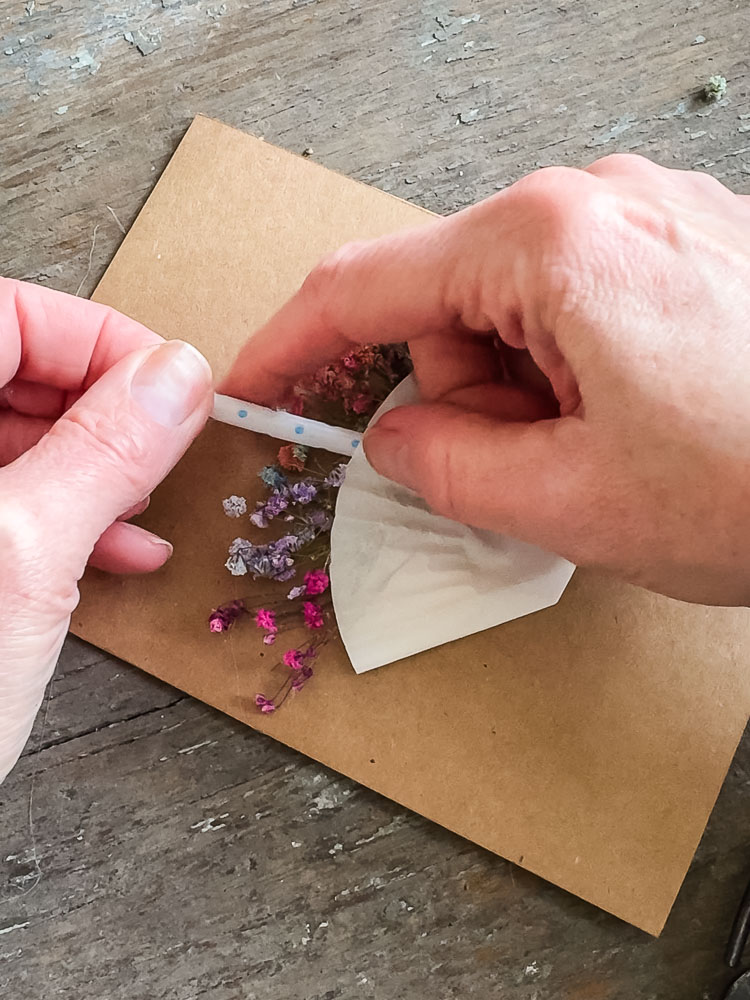 making a cupcake birthday card