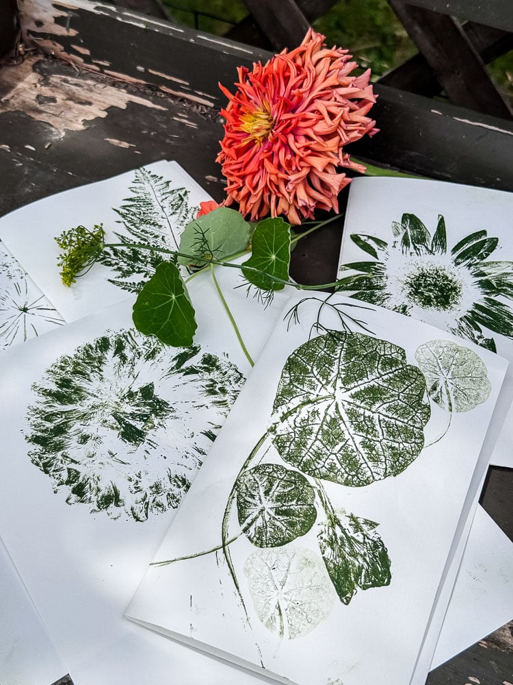 green nature prints